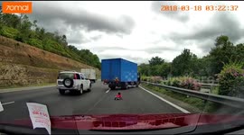 Two-year-old boy survives after being flung from car on highway in Malaysia