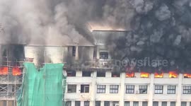 Government building in Mumbai engulfed by flames, several feared to be trapped inside