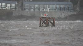 Storm Denis Causes Dangerous High Water At Lough Foyle (Shipping activity Cancelled)