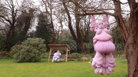 Fashion designer creates bizarre 'squishy' flesh suits with exaggerated features