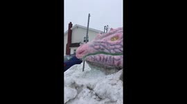 Snow Dragon Sculpture, St. John’s, Newfoundland