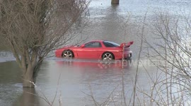 Ferrari becomes victim of Storm Dennis flooding in Derbyshire