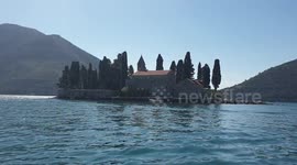 Enjoying a boat ride in Montenegro, Europe