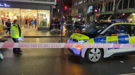 Filmer: London police vehicle struck person during emergency response