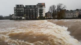 High River levels again after persistent rain in Cumbria