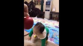 Baby loves apple