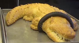 Bakery raises awareness of trapped crocodile by making reptile cake
