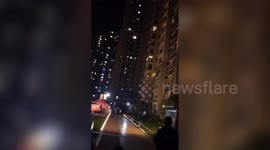 Residents in China shout for joy after finishing 14-day quarantine period