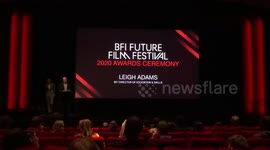 BFI Director of Education and Skills Leigh Adams speaks at the 13th BFI Future Film Festival Awards in London