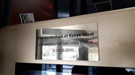 Kim and Kanye get commemorative plaque after ordering in Paris KFC