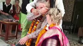 Triumph of love: Swiss couple remarries adhering to Indian traditions in northern India