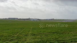 The plane carrying the British passengers of the coronavirus hit Diamond Princess cruise ship has landed at MOD Boscombe Down, near Salisbury in Wiltshire