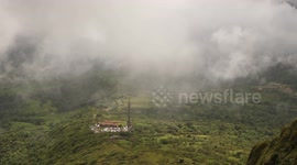 View from Mount Pele Volcano at Martinique island