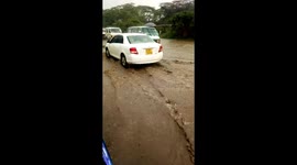 Flooded road