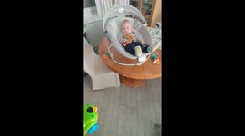 Baby scared of toy
