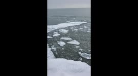 Frozen whirlpool vortex