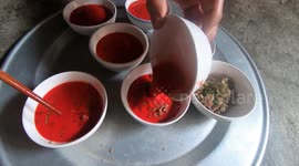 Traditional Vietnamese dish is made with fresh animal blood