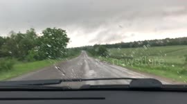 Europe's worst roads. Typical road in Moldova