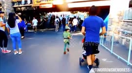 Peter Pan tuning around his playground, Disneyland.