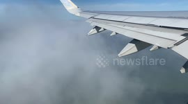 Brocken Spectre and Airplane Glory while leaving San Francisco