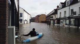 Flooding in Shrewsbury, Shropshire