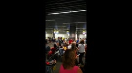 Brits stranded in the cannery islands and forced to sleep on airport floor