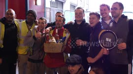 Brits celebrate Shrove Tuesday with flippin' fun pancake race in London