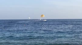 Tourists Enjoys Paraceiling In Red Sea Egypt