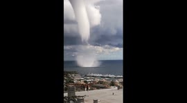 Tromba Marina a Sanremo Italia