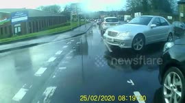 Leeds cyclist knocked off bike in shocking collision