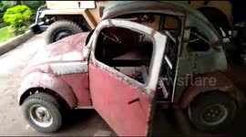 Indian mechanic builds his own Volkswagen Beetle from scratch to fulfil childhood dream