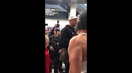 Prankster DJ gets Tyson Fury to say 'thank you' into his mic as he's welcomed home at Manchester Airport