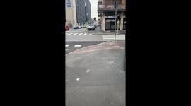 Milan neighbourhood appears to be deserted during coronavirus outbreak in northern Italy