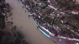 Residents in midwest UK bracing themselves for more flooding misery after water bursts over defences