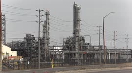 Oil and gas industry refineries in Sarnia, east-central Canada