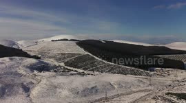 Drone Reveal Of Stunning Winter Landscape