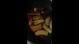 Cooking eggplant in a different ways to make the children eat it.