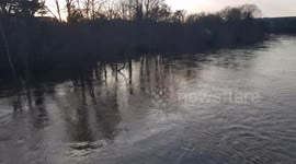 River Servern flooding in Stourport on Severn
