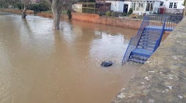 River Severn flooding in Stourport on Severn