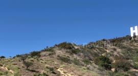 Showreel of Hollywood sign Los Angeles