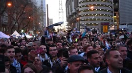 Real Madrid Fans ahead of Champions League match against Manchester City