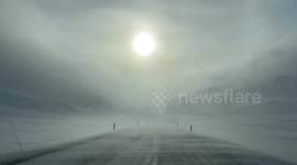 Driving in the Icelandic winter