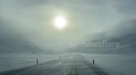 Local drives across Iceland in stunning wintery conditions