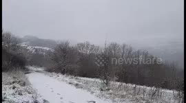 Snow over Sheffield