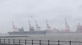 HMS Prince of Wales arrives into Liverpool Cruise Terminal