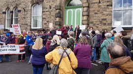 kath mulligan speaks about her 103 year old mother in the new mills Goyt valley nursing home facing closure