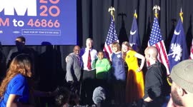 Tom Steyer and family b-roll at HBCU Allen Univ. Columbia, SC 2/28/2020