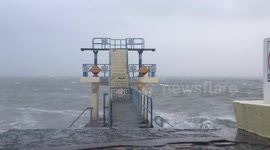 Storm Jorge: People braving the weather as storm hits Galway