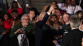 South Carolina Primary: Biden takes selfies with supporters after primary victory