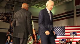 South Carolina Primary: Biden exits stage with wife after crucial victory